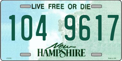 NH license plate 1049617