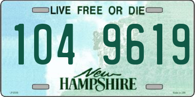 NH license plate 1049619