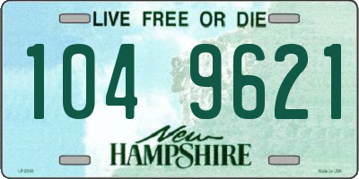 NH license plate 1049621