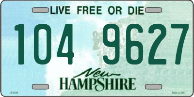 NH license plate 1049627