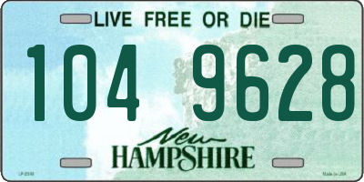 NH license plate 1049628