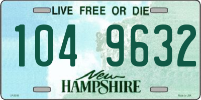 NH license plate 1049632