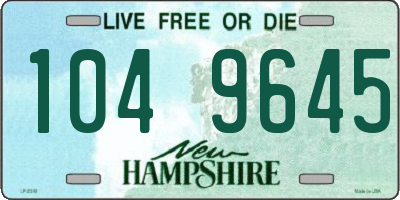 NH license plate 1049645