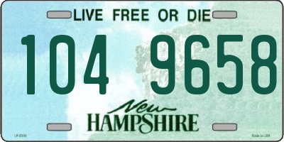 NH license plate 1049658