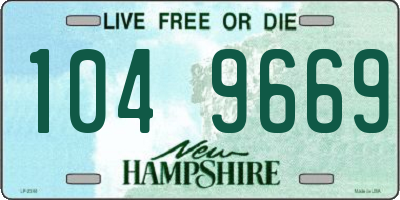 NH license plate 1049669