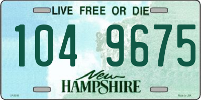 NH license plate 1049675