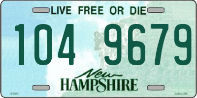 NH license plate 1049679
