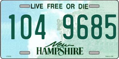 NH license plate 1049685