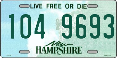 NH license plate 1049693