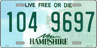 NH license plate 1049697
