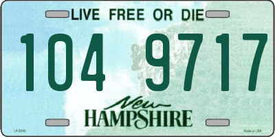 NH license plate 1049717