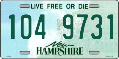 NH license plate 1049731