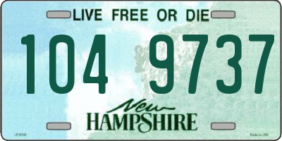 NH license plate 1049737