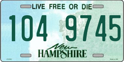 NH license plate 1049745