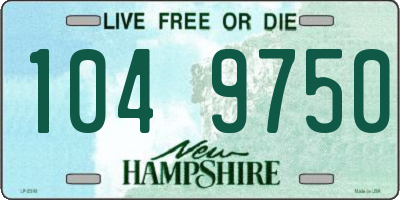 NH license plate 1049750