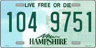 NH license plate 1049751