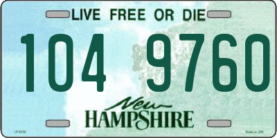NH license plate 1049760
