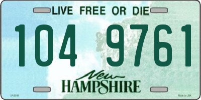 NH license plate 1049761