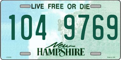 NH license plate 1049769