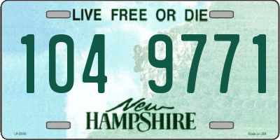 NH license plate 1049771