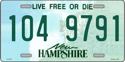 NH license plate 1049791