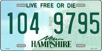 NH license plate 1049795
