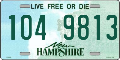 NH license plate 1049813