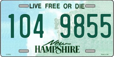 NH license plate 1049855