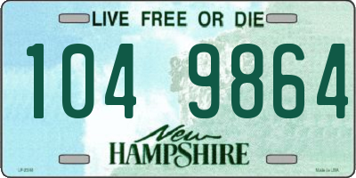 NH license plate 1049864