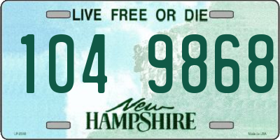 NH license plate 1049868