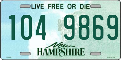 NH license plate 1049869