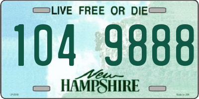 NH license plate 1049888