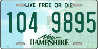 NH license plate 1049895