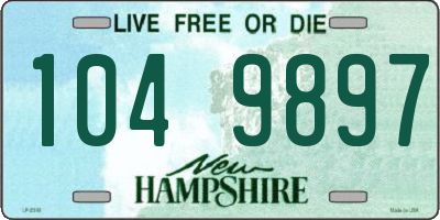 NH license plate 1049897