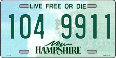 NH license plate 1049911