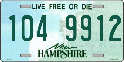 NH license plate 1049912