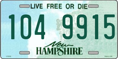 NH license plate 1049915