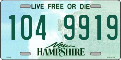 NH license plate 1049919