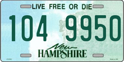 NH license plate 1049950