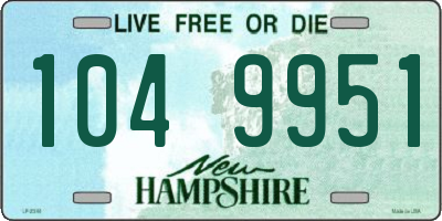 NH license plate 1049951