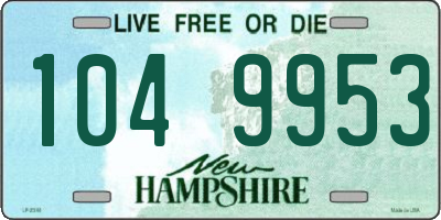 NH license plate 1049953