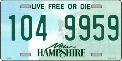 NH license plate 1049959