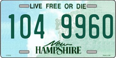 NH license plate 1049960