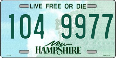 NH license plate 1049977