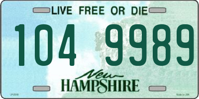 NH license plate 1049989