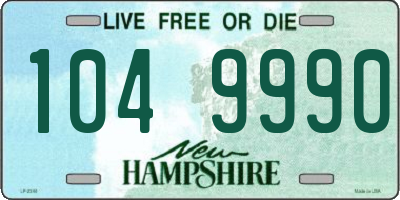 NH license plate 1049990