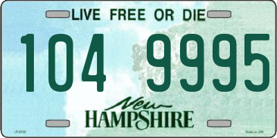 NH license plate 1049995