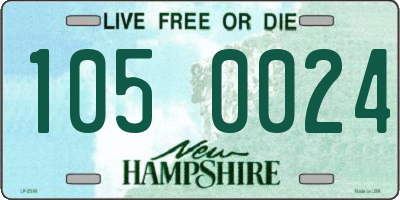 NH license plate 1050024
