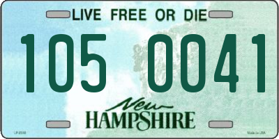 NH license plate 1050041