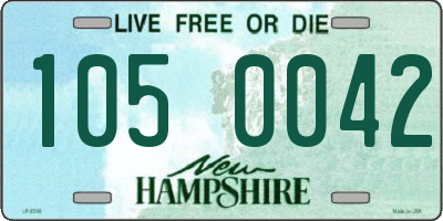 NH license plate 1050042